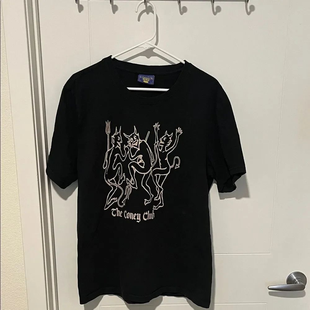 Coney Island Picnic Black 'The Coney Club' Devil Graphic Pullover T-Shirt